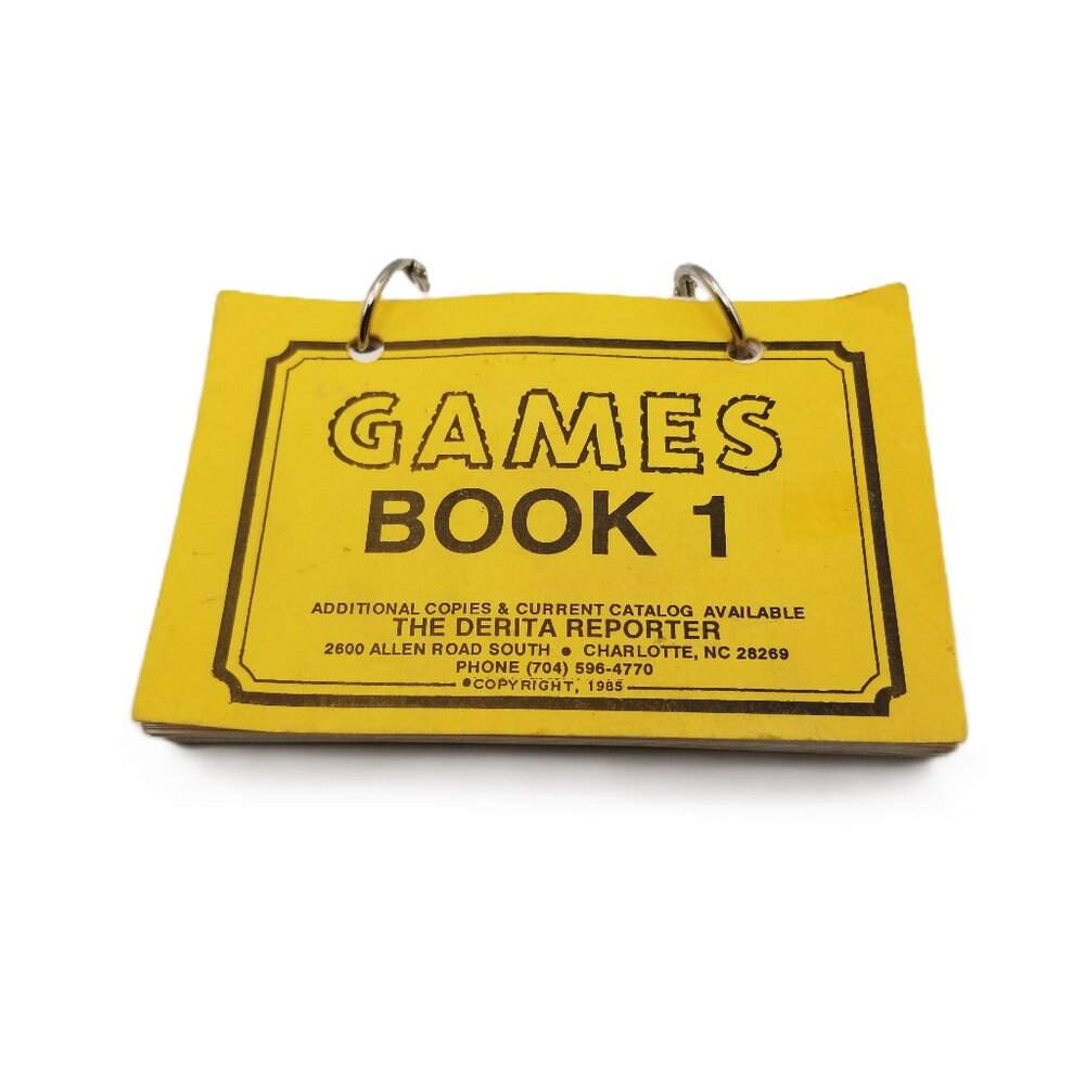 Vintage Derita Reporter Games Book 1 Youth Group Activities Scout Camp